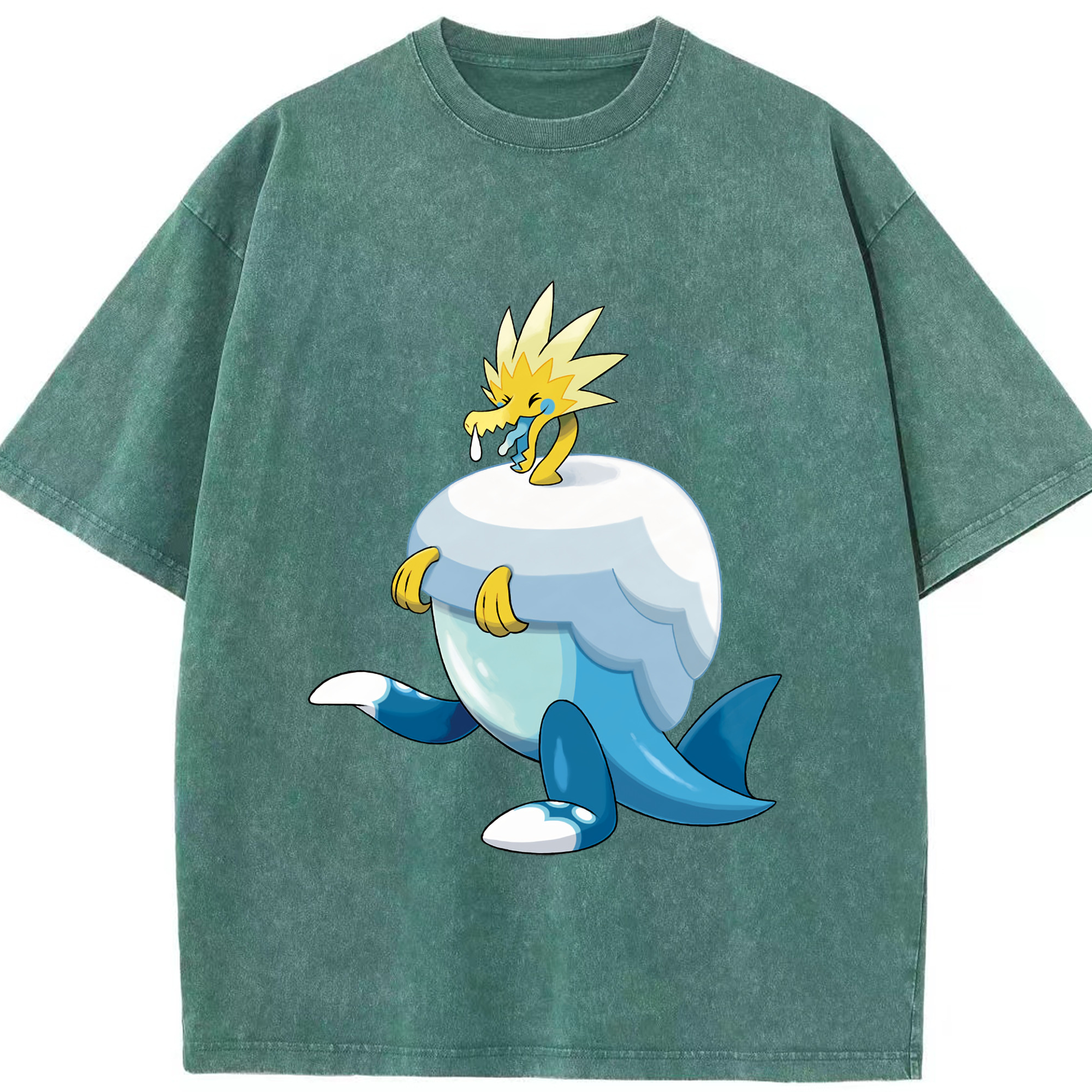 （画像用） ポケットモンスター Pokémon 綿100% ヴィンテージ風 半袖Tシャツ（フロントプリント）